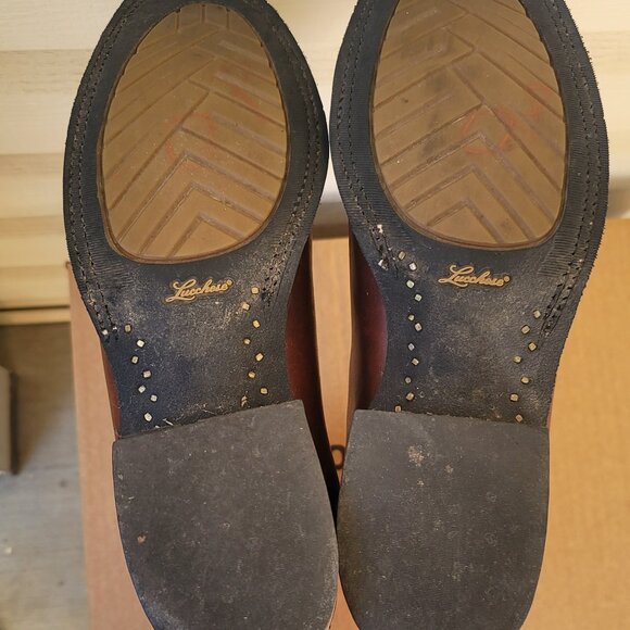 Lucchese 2000 Orange Brown Leather Embroidered Cowgirl Western Boots Women 10 B - Picture 11 of 16